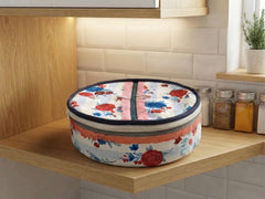 Floral Insulated Roti Box β Zipper Closure