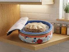 Floral Insulated Roti Box β Zipper Closure