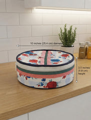 Floral Insulated Roti Box – Zipper Closure