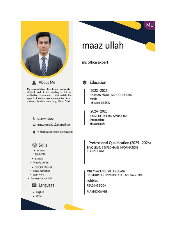 my cv